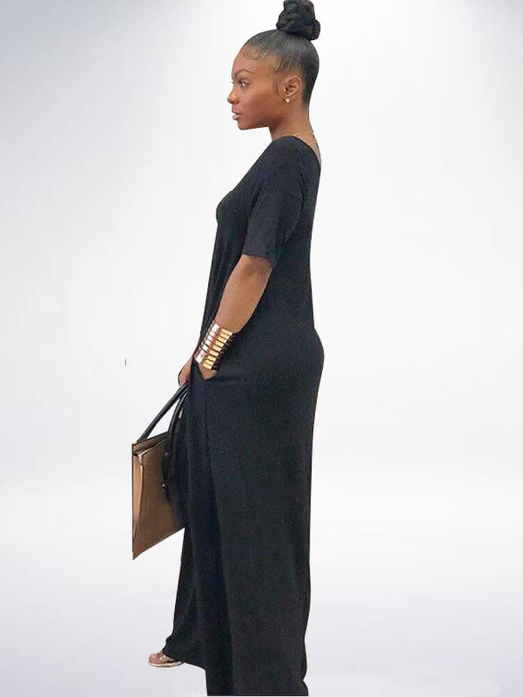 Kaftan Bolsillos Sueltos Boho Maxi Vestidos