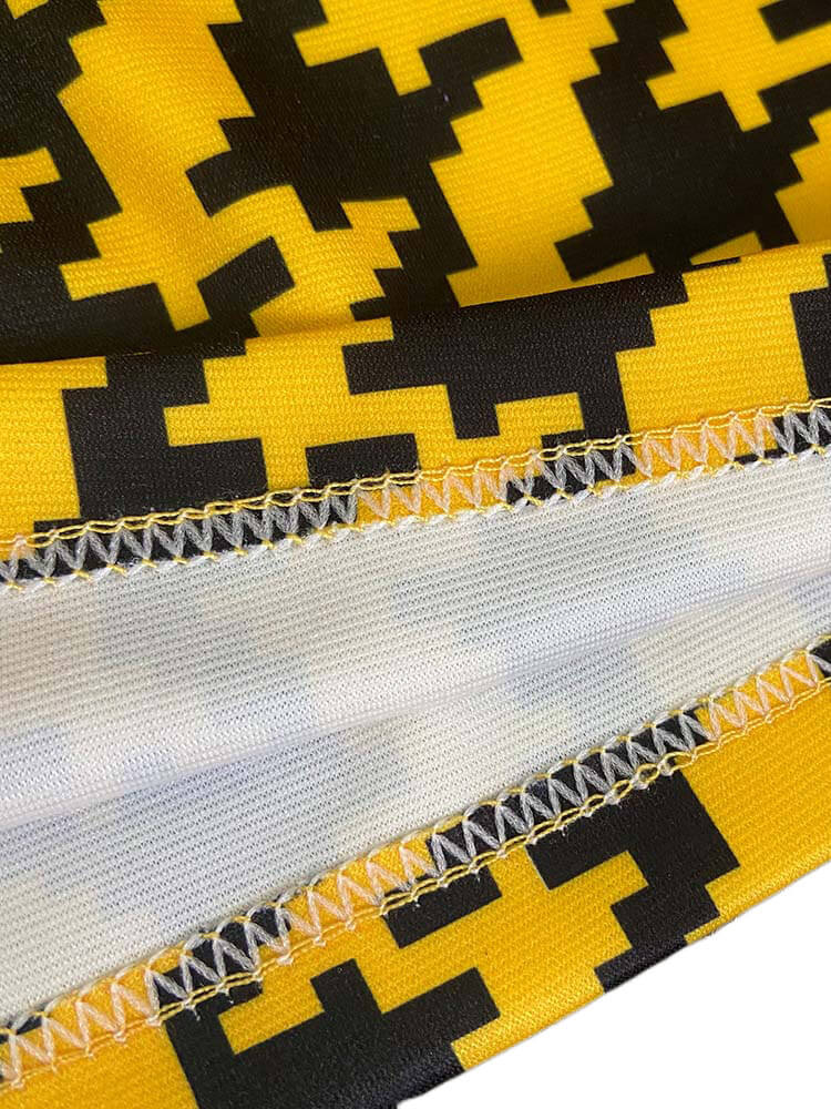 Mono con pernera ancha y pata de gallo de manga larga