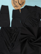 Long Sleeve V Neck Ruched Split Top
