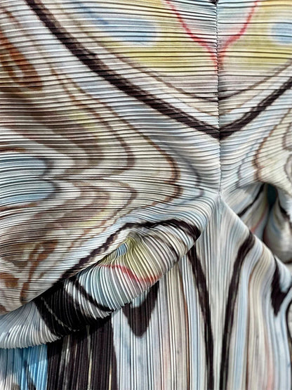 Bat Sleeve Floral Print Midi Dress