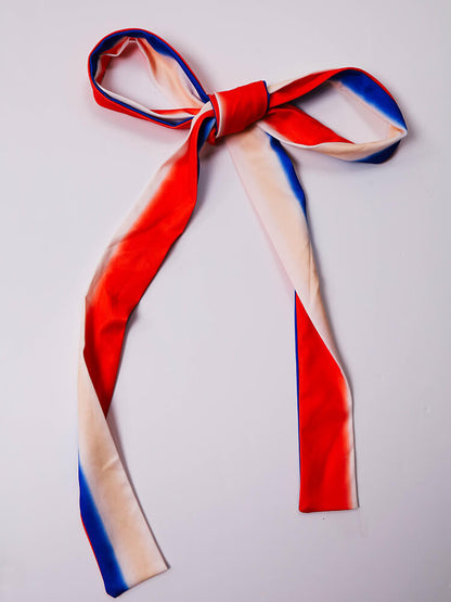 Long Sleeve Multicolor Stripe Wide Leg Jumpsuit with Belt