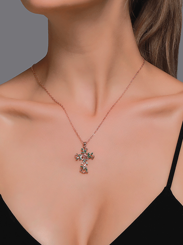 Flower Pendant Chain Necklaces