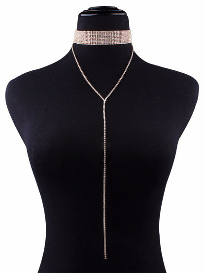 Collares de cadena de hilo multicapa