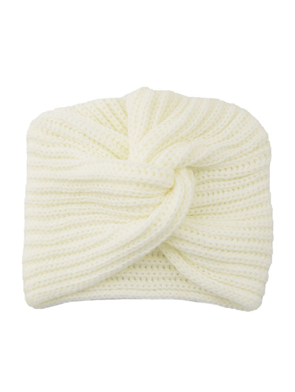 Imitation Cashmere Cross Knitted Hat