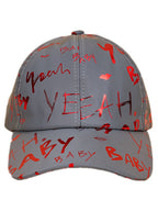 Gorras de béisbol reflectantes con estampado de letras