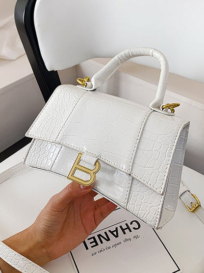 Bolsos cruzados informales con estampado de cocodrilo