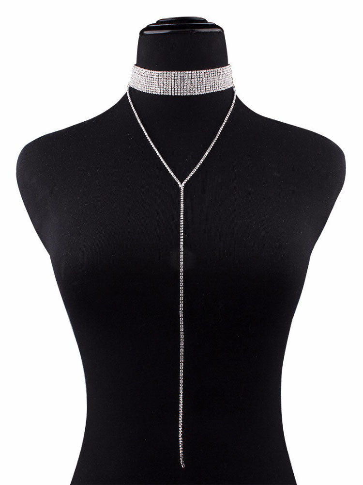 Collares de cadena de hilo multicapa