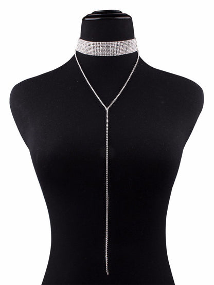 Collares de cadena de hilo multicapa