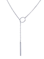 Collares de cadena con anillo colgante