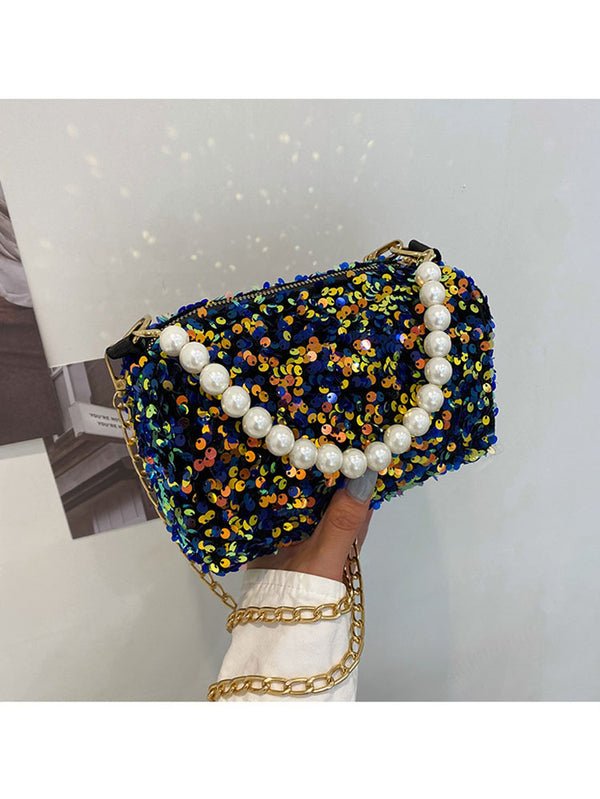 Pearl Sequins Glitter Crossbody Bags