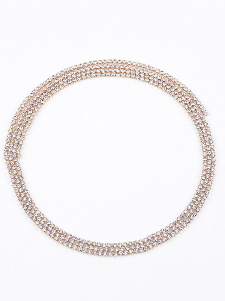 Collares de cadena de hilo multicapa