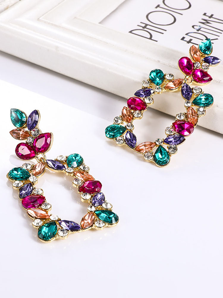 Pendientes coloridos geométricos minimalistas