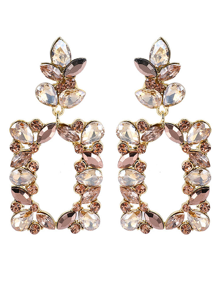 Pendientes coloridos geométricos minimalistas