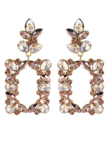 Pendientes coloridos geométricos minimalistas