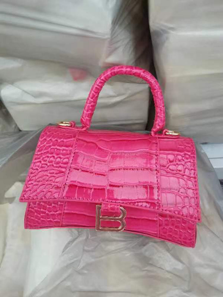 Bolsos cruzados informales con estampado de cocodrilo