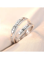 Minimalist Couple Plain Rings