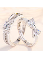 Minimalist Couple Plain Rings