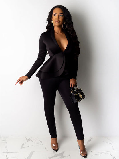 Trajes de dos piezas con volantes y pantalones