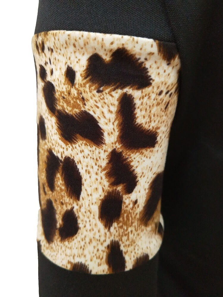 Trajes deportivos de dos piezas con estampado de camuflaje y leopardo