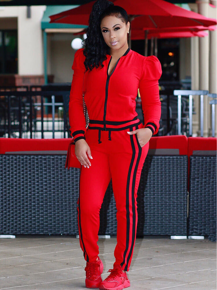 Two Pieces Long Sleeve Jackets Long Pants Suits | Tracksuits – SALEDRESS