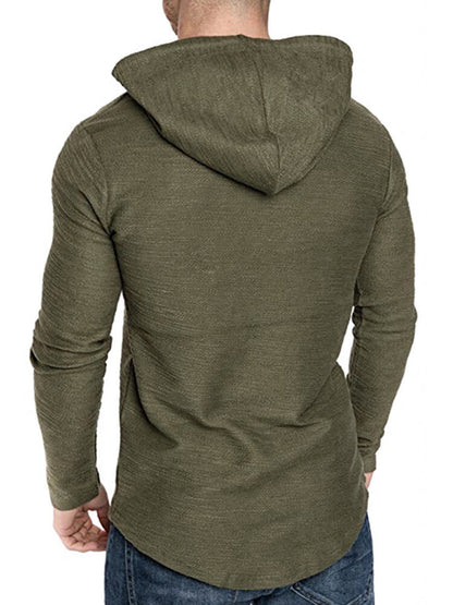 Sudaderas con capucha deportivas de manga larga para hombre Gym Muscle