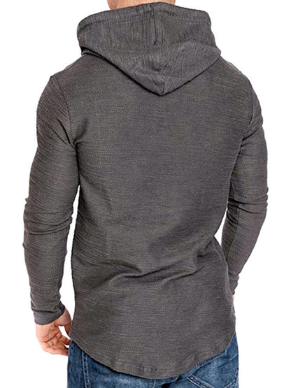 Sudaderas con capucha deportivas de manga larga para hombre Gym Muscle