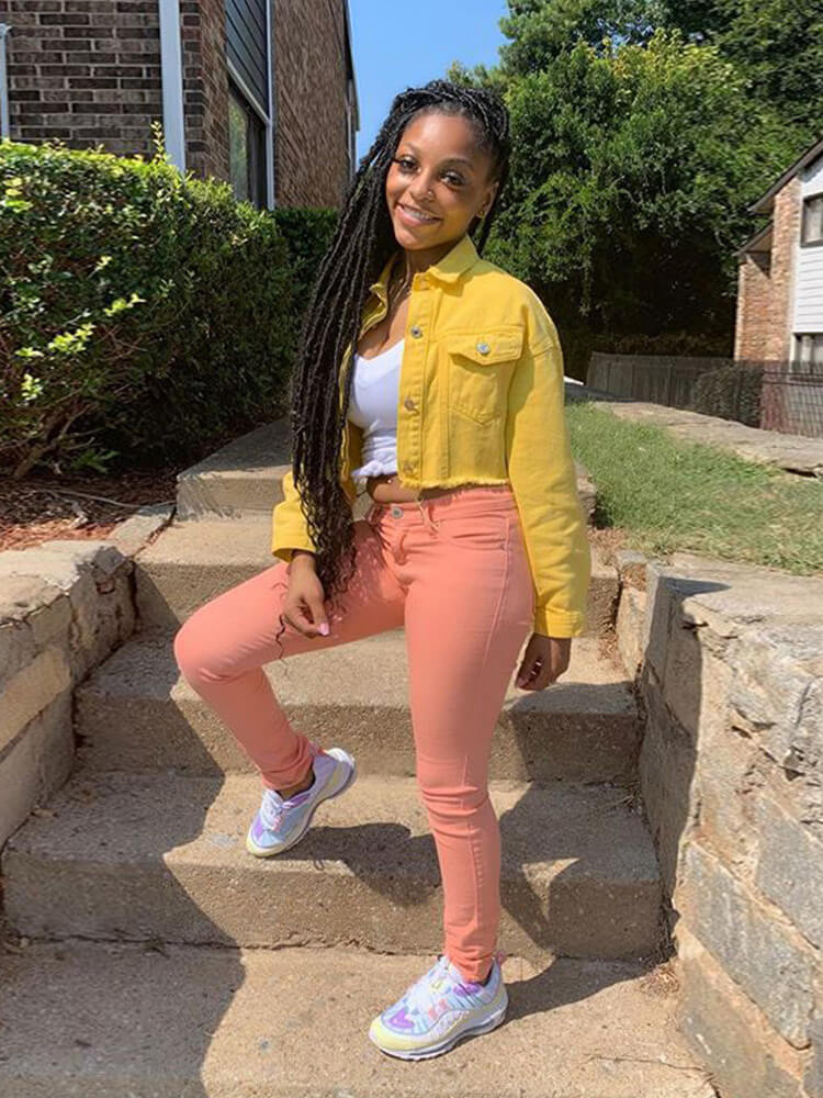 Chaquetas vaqueras rasgadas con botones de manga larga