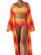 Three Pieces Beach Bikini Swimwear Suit