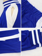 Conjuntos de chaqueta y pantalones con hombros descubiertos de talla grande