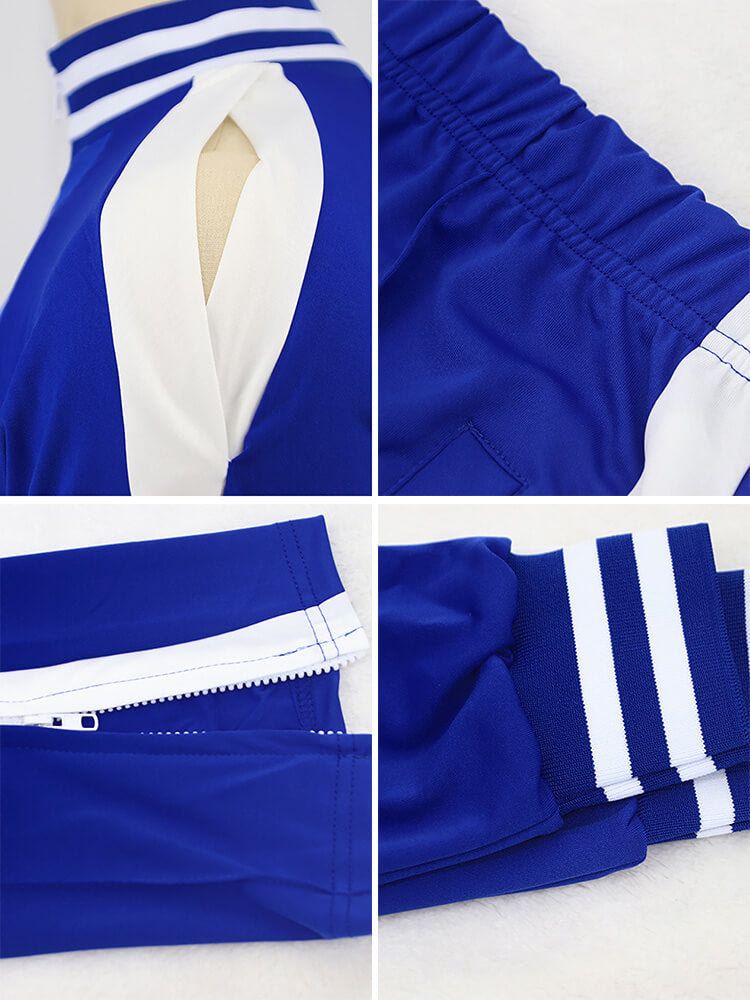 Conjuntos de chaqueta y pantalones con hombros descubiertos de talla grande