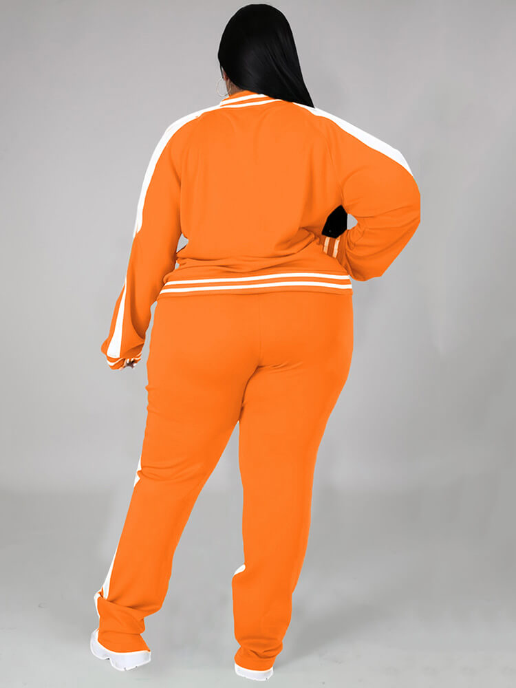 Conjuntos de chaqueta y pantalones con hombros descubiertos de talla grande